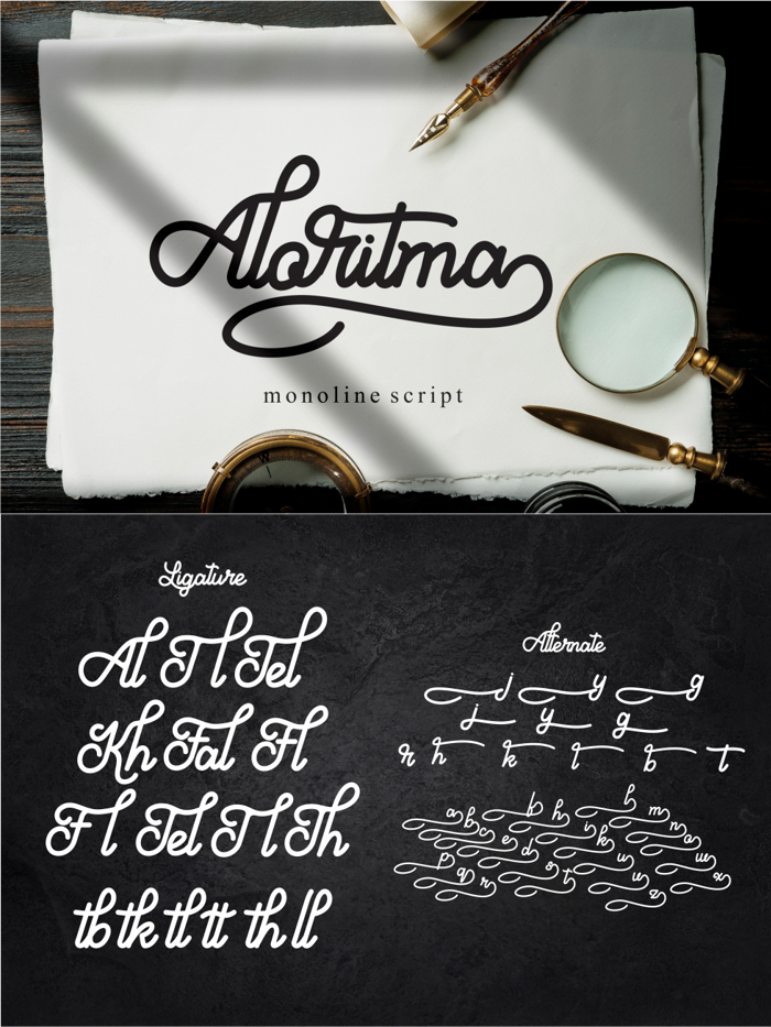 Aloritma Font poster