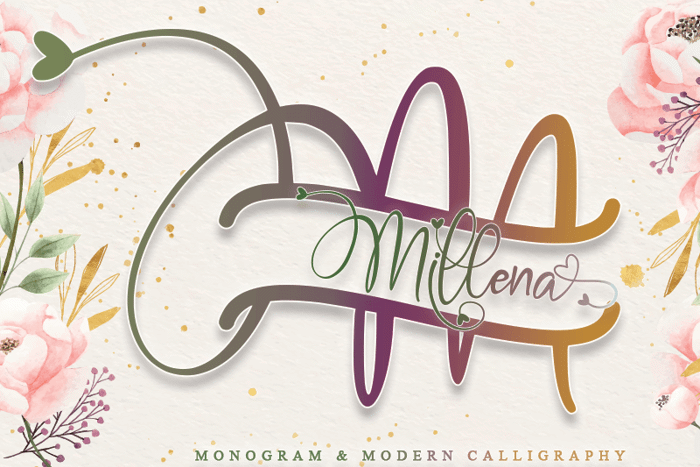 Millena Font poster