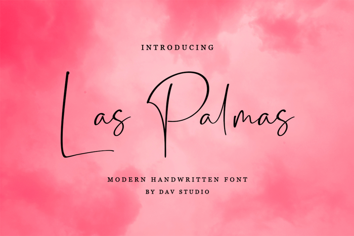 Las Palmas Font poster