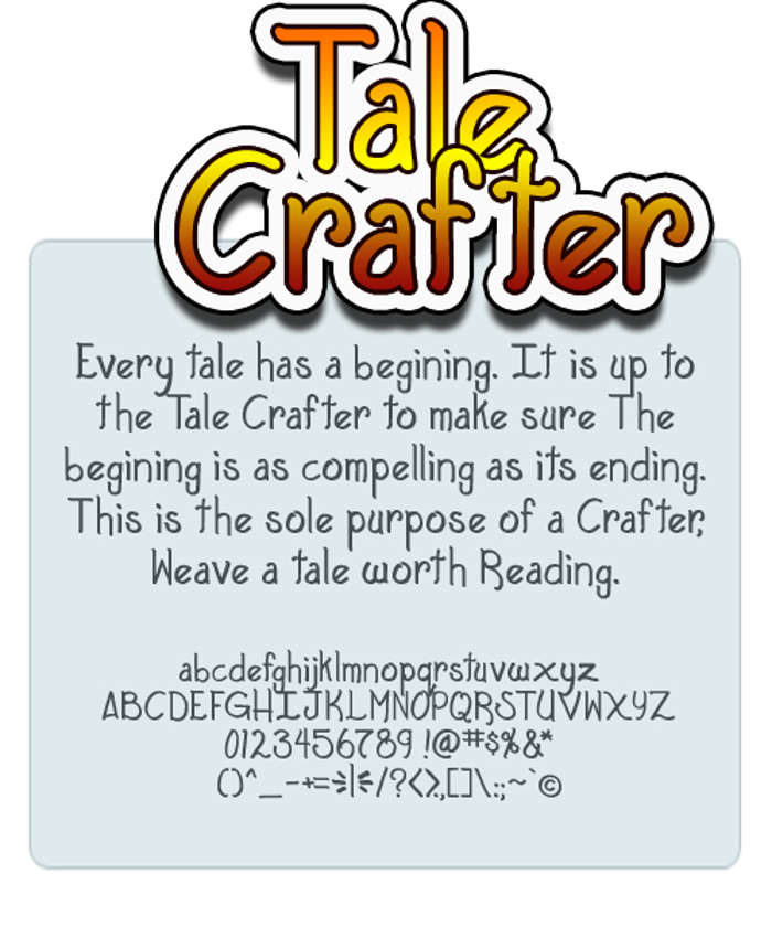 Tale Crafter Font poster