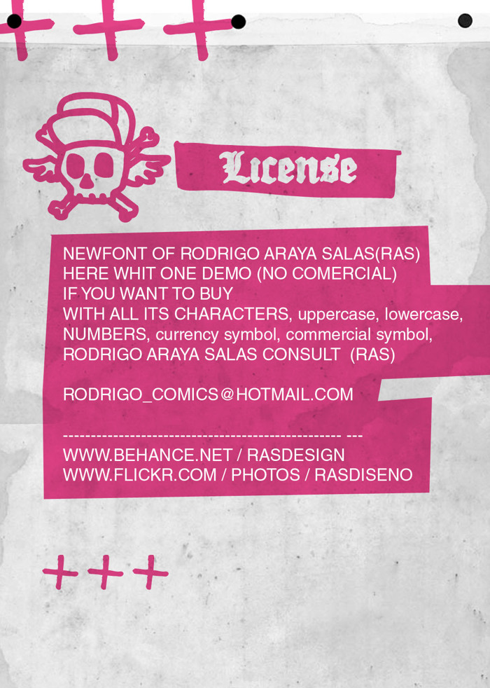 Drugstore Font poster