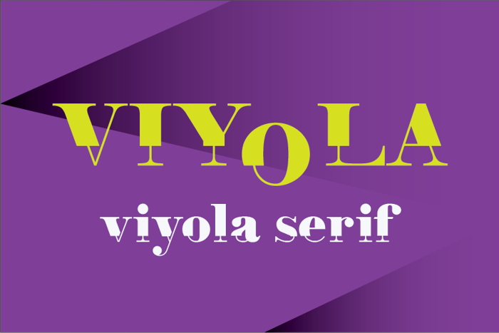 Viyola Font poster
