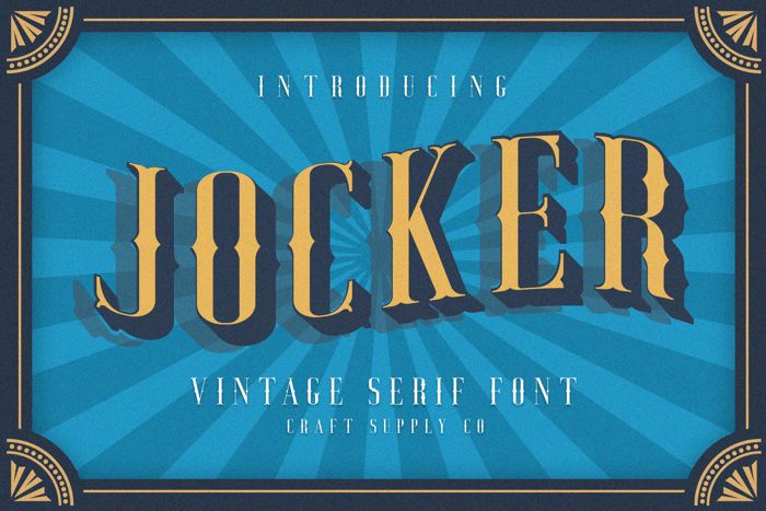 Jocker Font poster