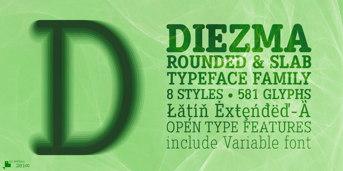 Diezma Font poster