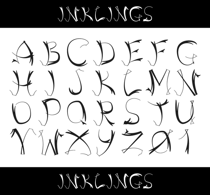 Inklings Font poster