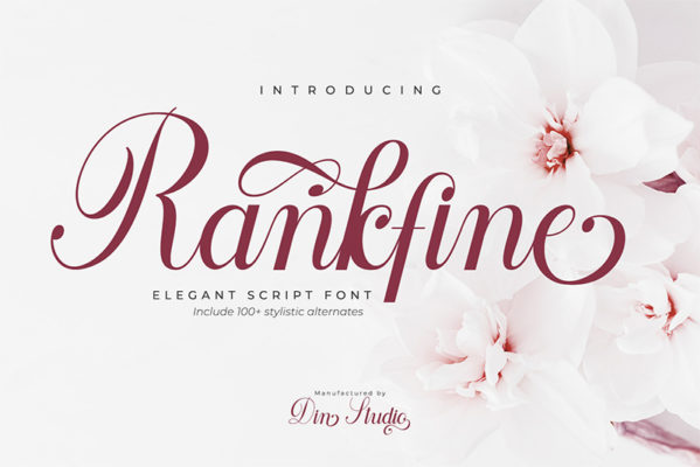 Rankfine Font poster