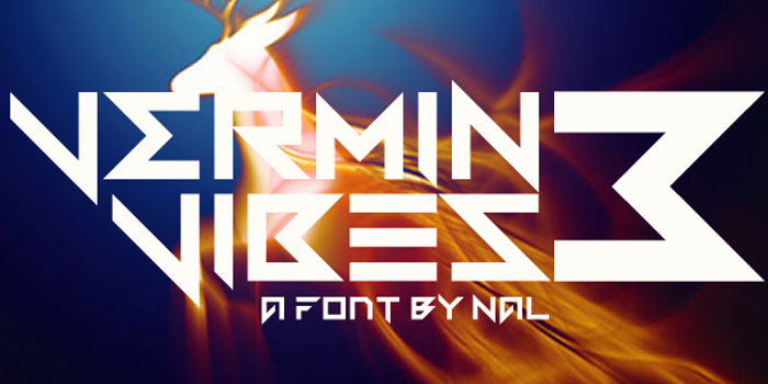 Vermin Vibes 3 Font poster