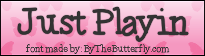JustPlayin Font poster