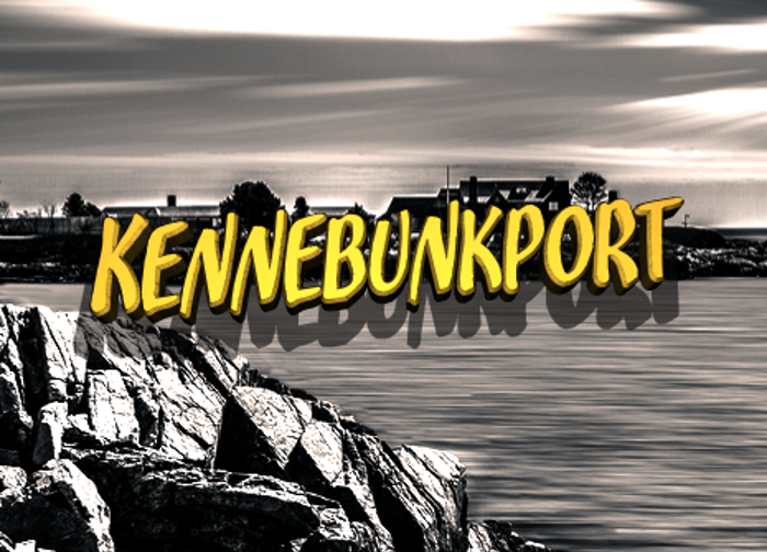Kennebunkport Font poster