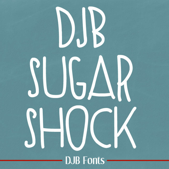 SUGAR SHOCK Font poster