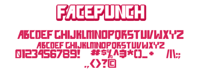 facepunch Font poster