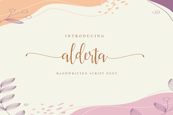 Alderta Font poster