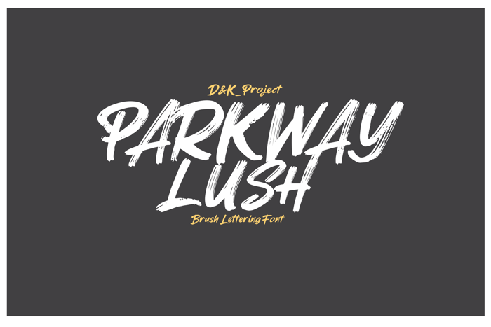 Parkway Lush Font poster