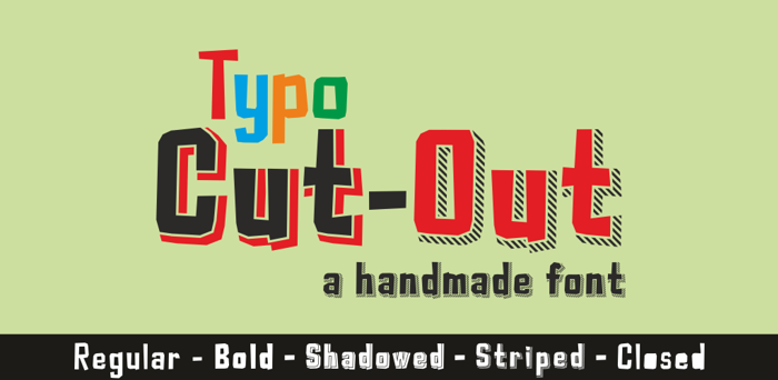 Typo Cut-Out poster