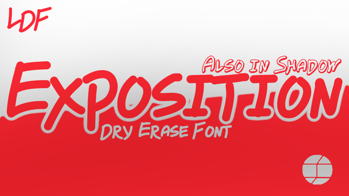 Exposition Font poster