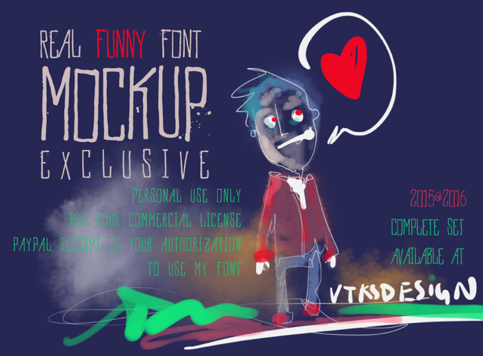 Vtks MockUp Font poster