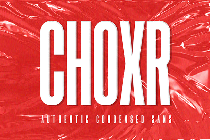 CHOXR Font poster