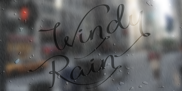 Windy Rain Demo Font poster