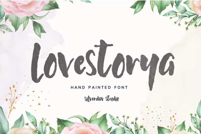Lovestorya Font poster