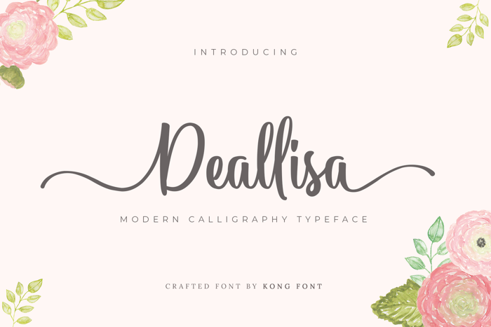 Deallisa Font poster