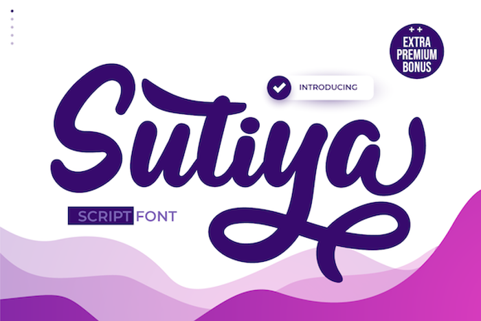 Sutiya Font poster