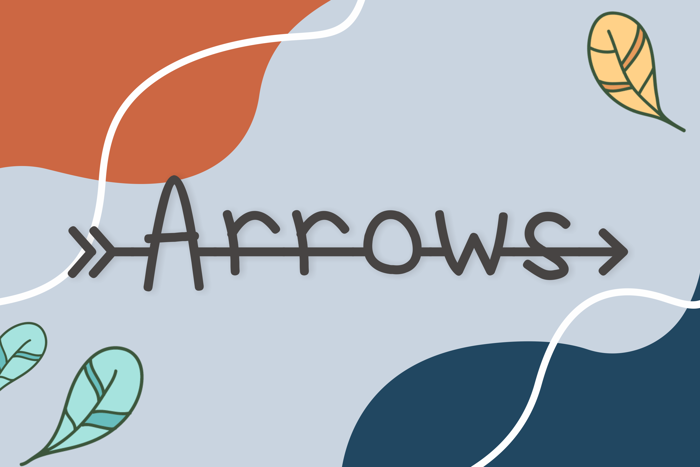 Arrows Font poster