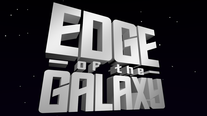Edge of the Galaxy Font poster
