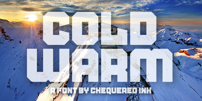 Cold Warm Font poster