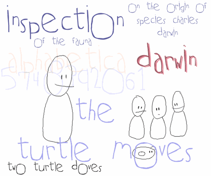 Two Turtle Doves Font poster