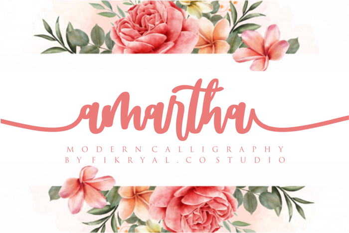 amartha Font poster