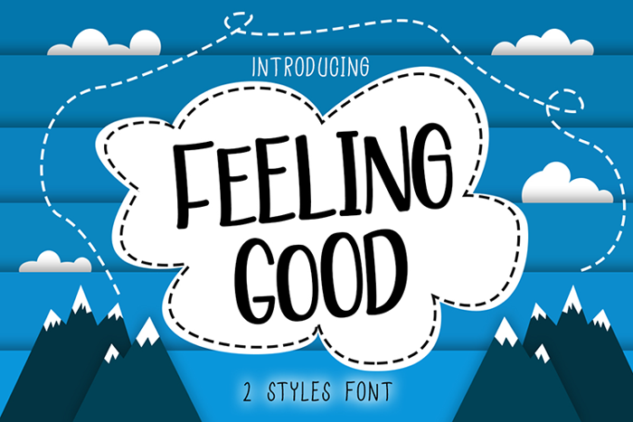 Feeling Good Font poster