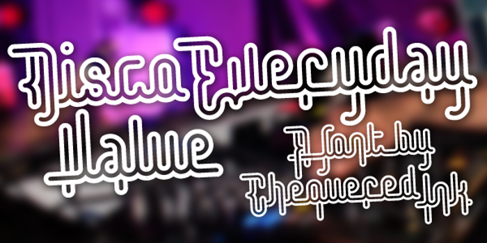Disco Everyday Value Font poster