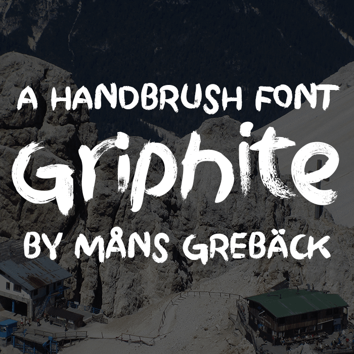 Griphite Font poster