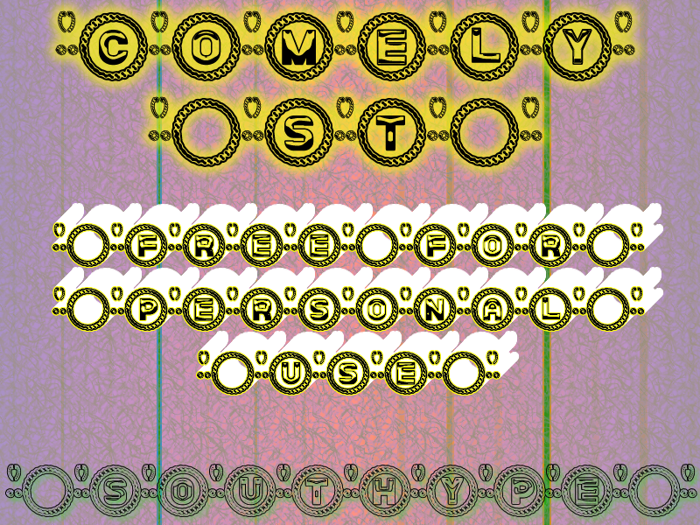 Comely St Font poster