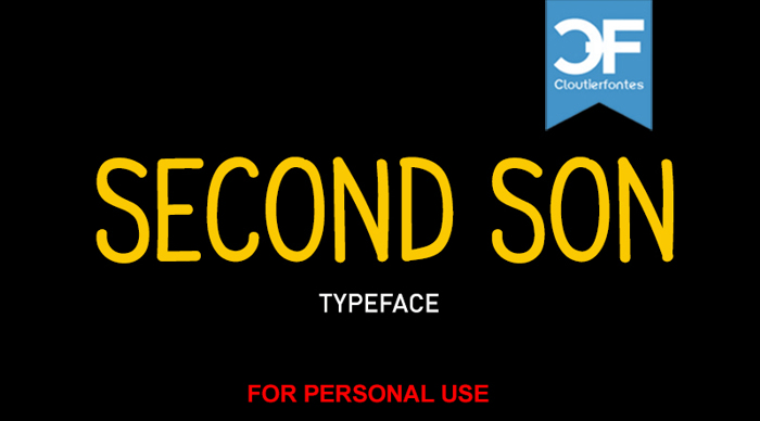 CF Second Son Font poster