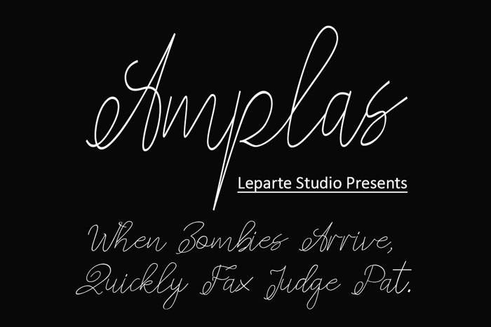 amplas Font poster