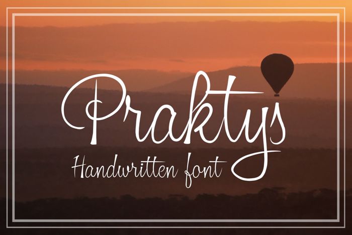 Praktys Font poster