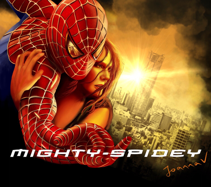 mightyspidey Font poster