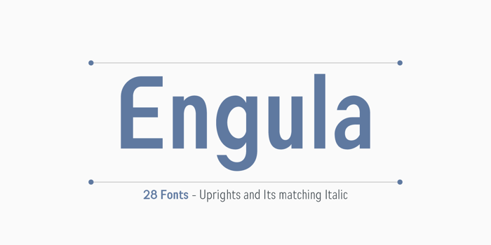 Engula Font poster