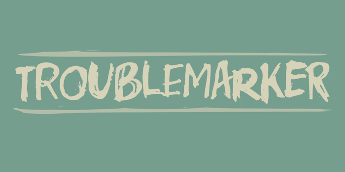 Troublemarker DEMO Font poster