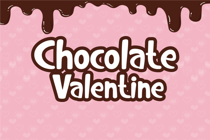 Chocolate Valentine Font poster