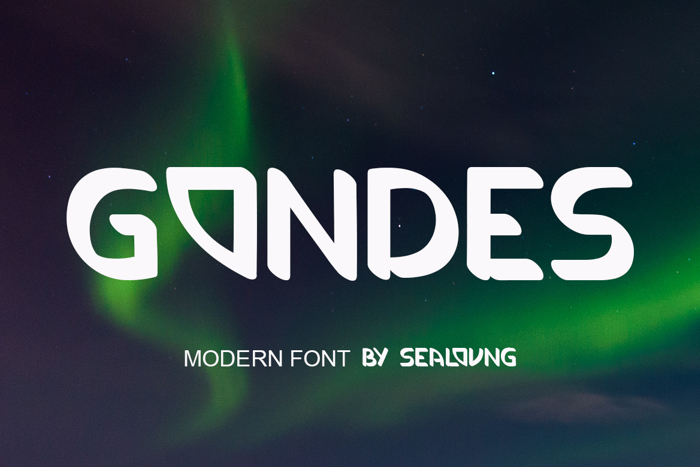 GONDESS Font poster