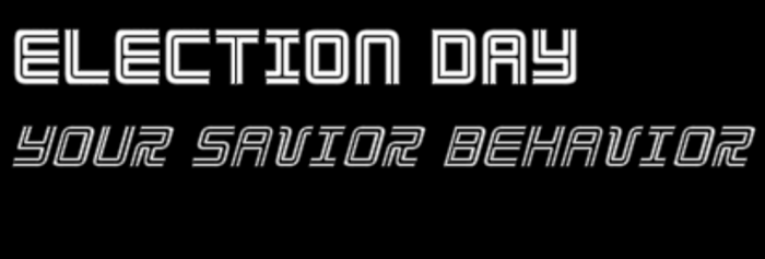 Election Day Font poster