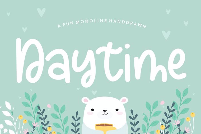 Daytime Font poster
