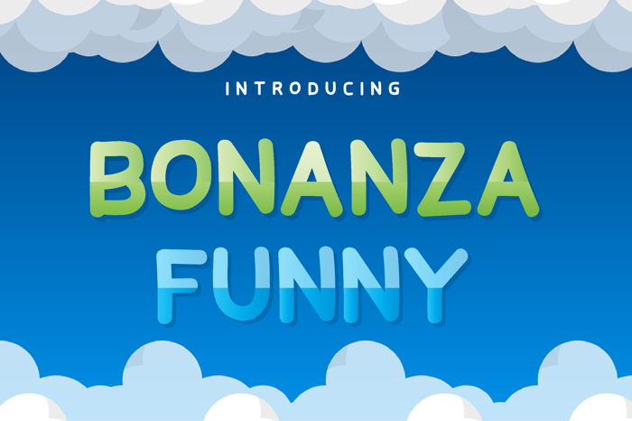 Bonanza Funny Font poster