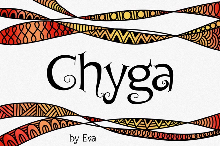 Chyga Font poster