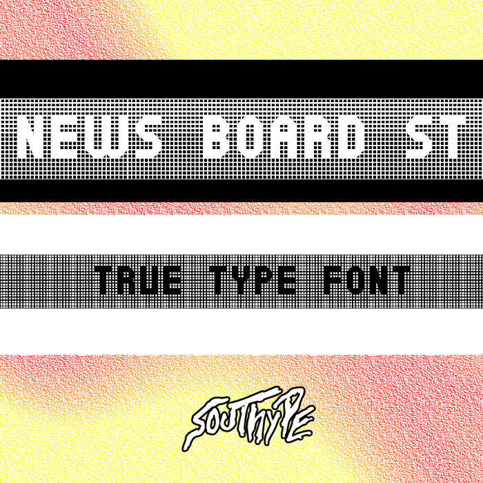 News Board St Font poster