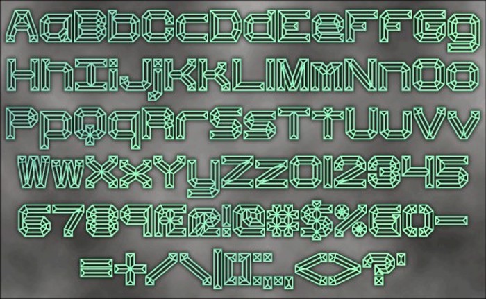 Heavy Bevel BRK Font poster