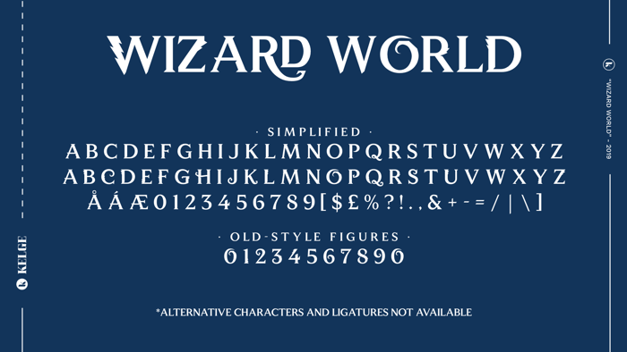 Wizard World Font poster