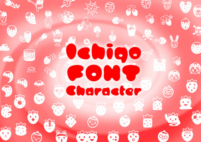 ICHIGOCharacter Font poster
